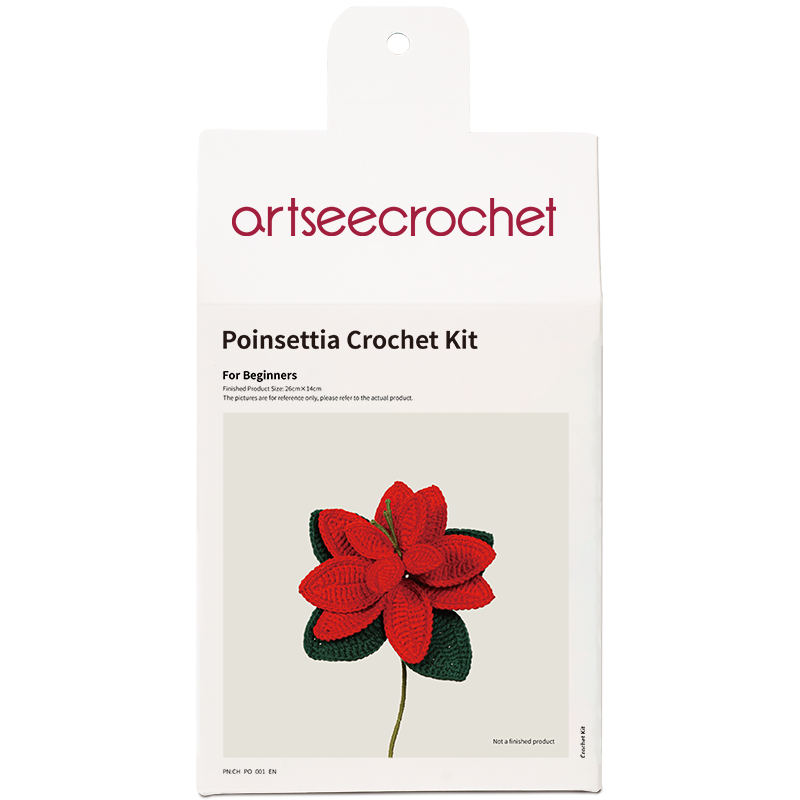 artseecrochet Poinsettia Crochet Kit
