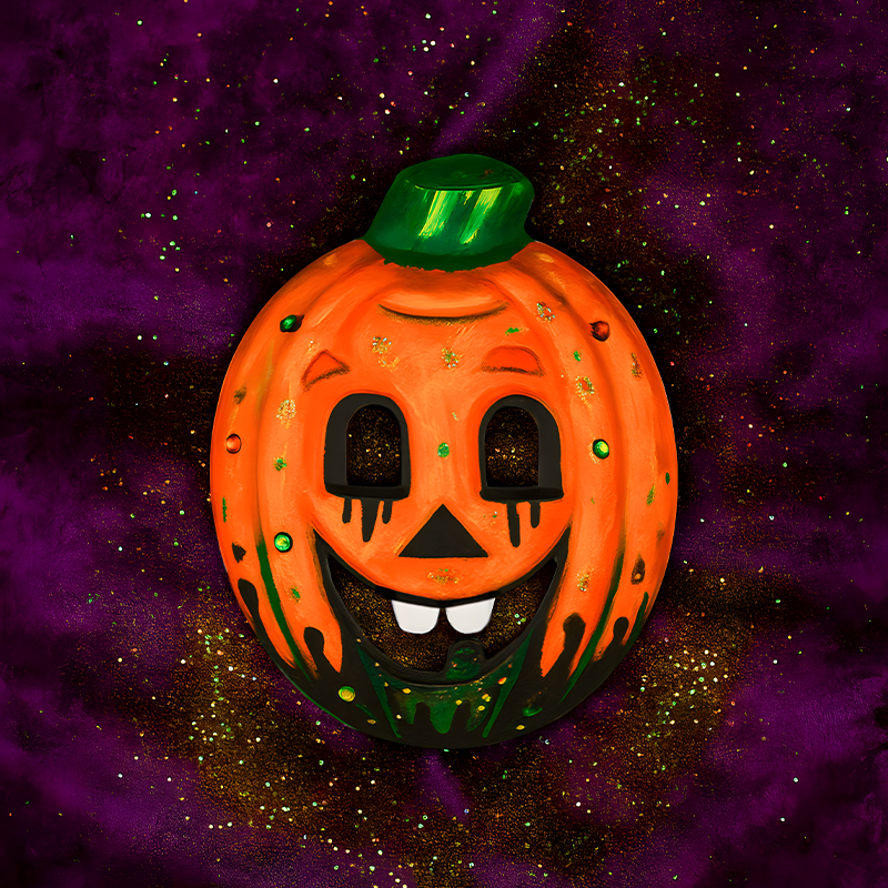 DIY Halloween Pumpkin Paper Mache Mask Craft Kit