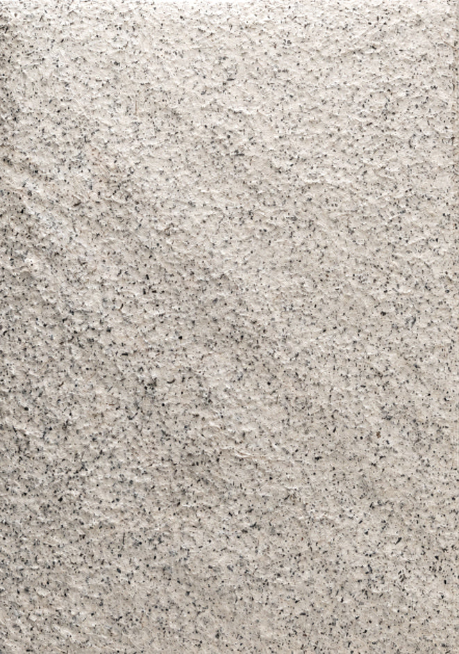 Gray and white fiber-textured handmade paper with natural flecked surface