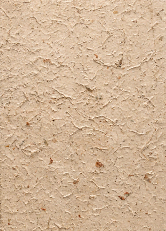 Vintage handmade botanical paper with mixed pressed roses, rose petals and a naturally textured surface