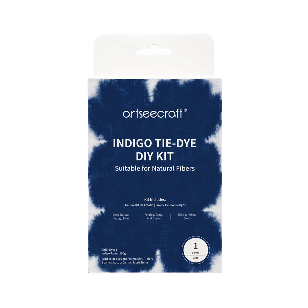 Artseecraft Indigo Tie-Dye DIY Kit with 100g Indigo Paste for Natural Fibers