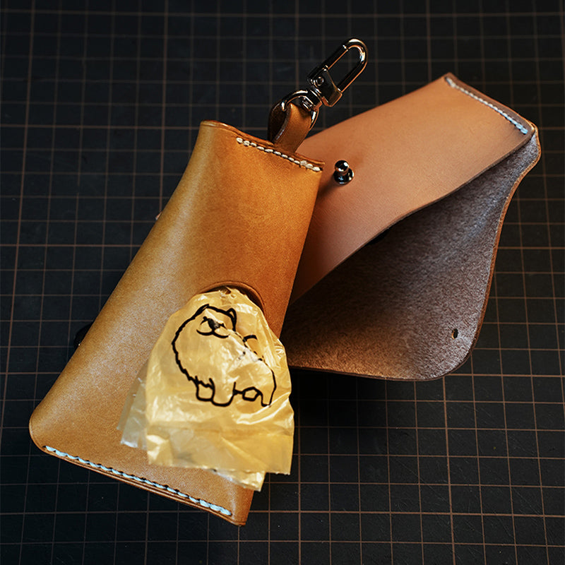 DIY Leather Zongzi-shaped Waste Bag Dispenser