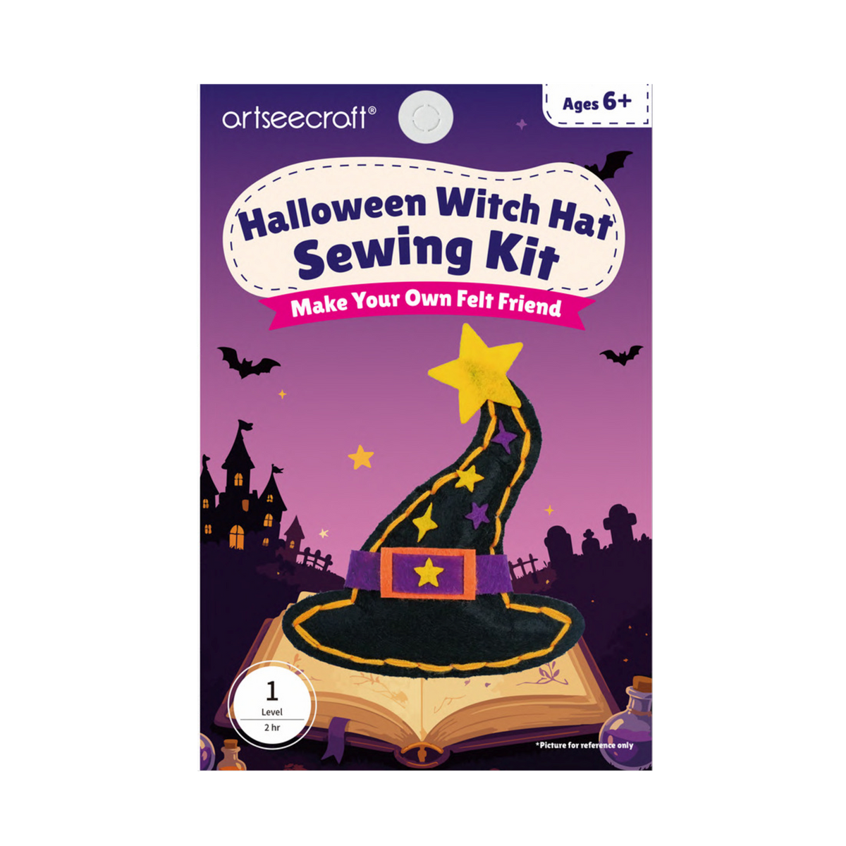 Halloween Witch Hat Felt Sewing Kit for Kids | Craft Kit