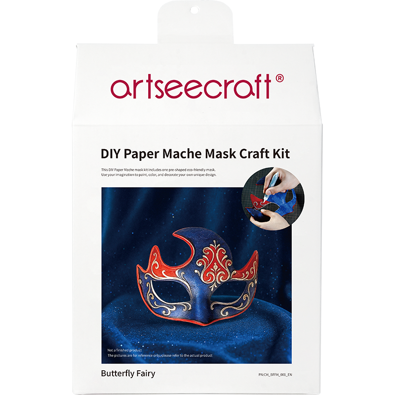 DIY Butterfly Fairy Paper Mache Half Mask Craft Kit