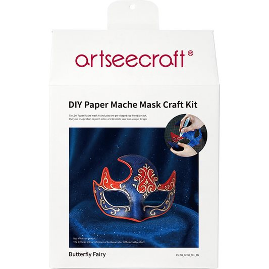 DIY Butterfly Fairy Paper Mache Half Mask Craft Kit