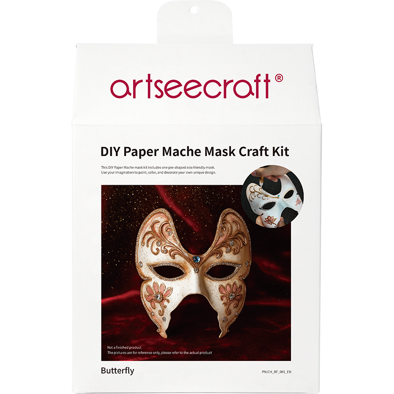 DIY Butterfly Paper Mache Mask Craft Kit