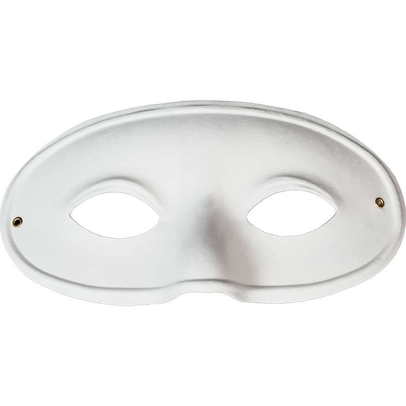 DIY Domino Paper Mache Half Mask Craft Kit