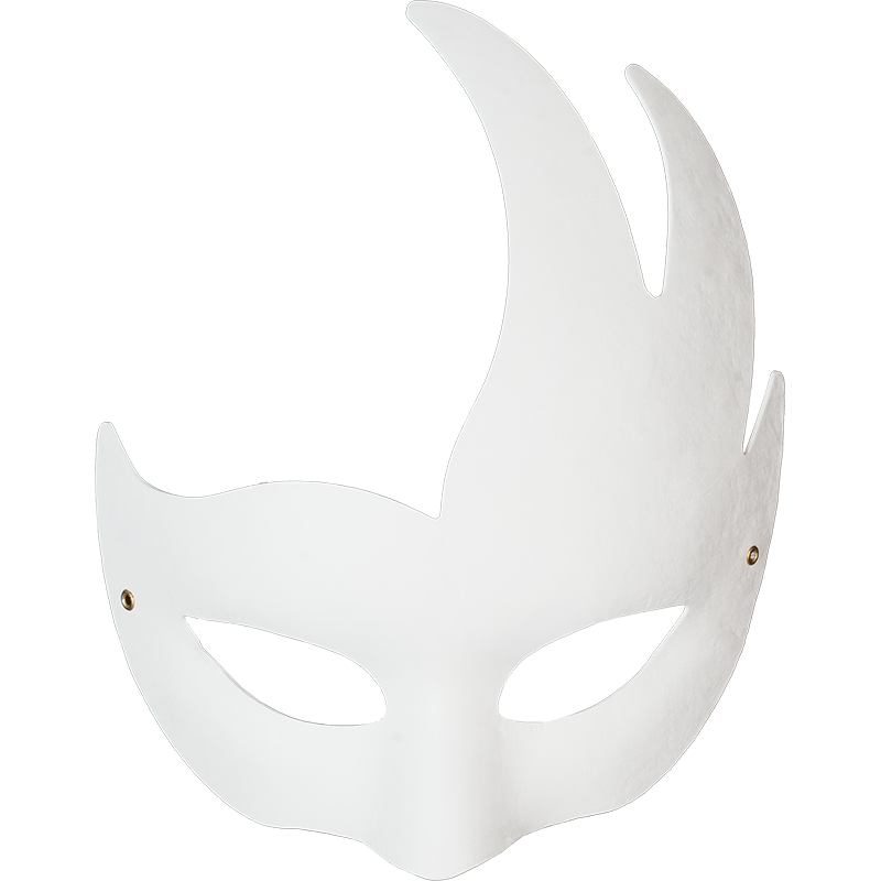 DIY White Swan Paper Mache Half Mask Craft Kit