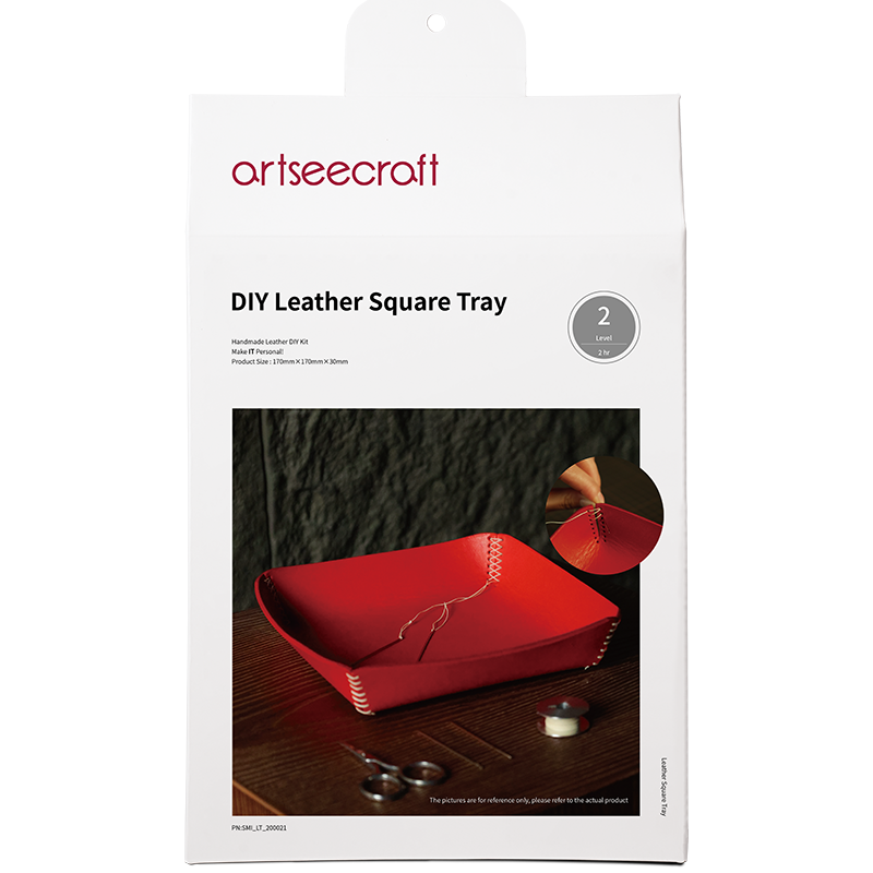 DIY Leather Square Tray