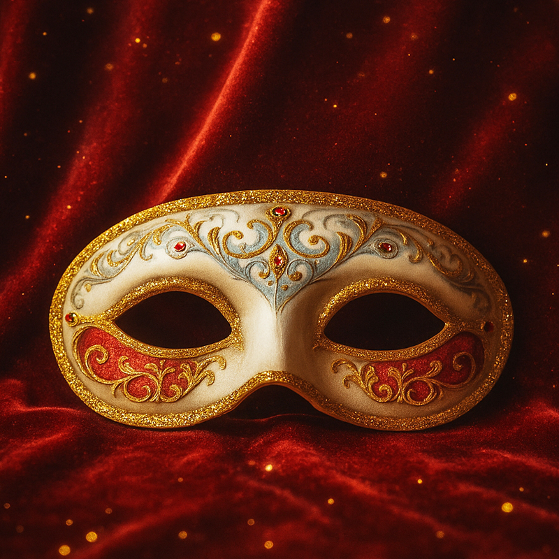 DIY Domino Paper Mache Half Mask Craft Kit