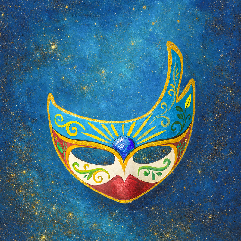 DIY Paper Mache Half Mask of The One-Horned Craft Kit