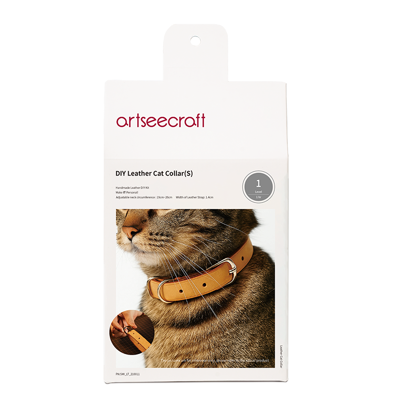 DIY Leather Cat Collar With Pin Buckle