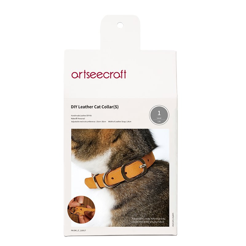 DIY Leather Cat Collar With Slide Buckle