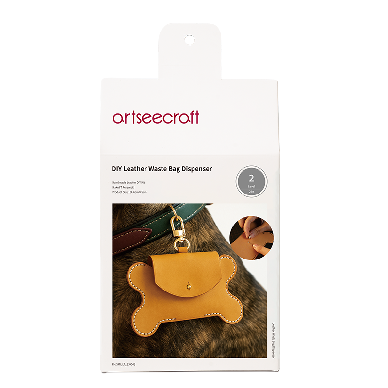 DIY Leather Bone-shaped Waste Bag Dispenser