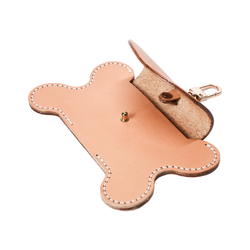 DIY Leather Bone-shaped Waste Bag Dispenser