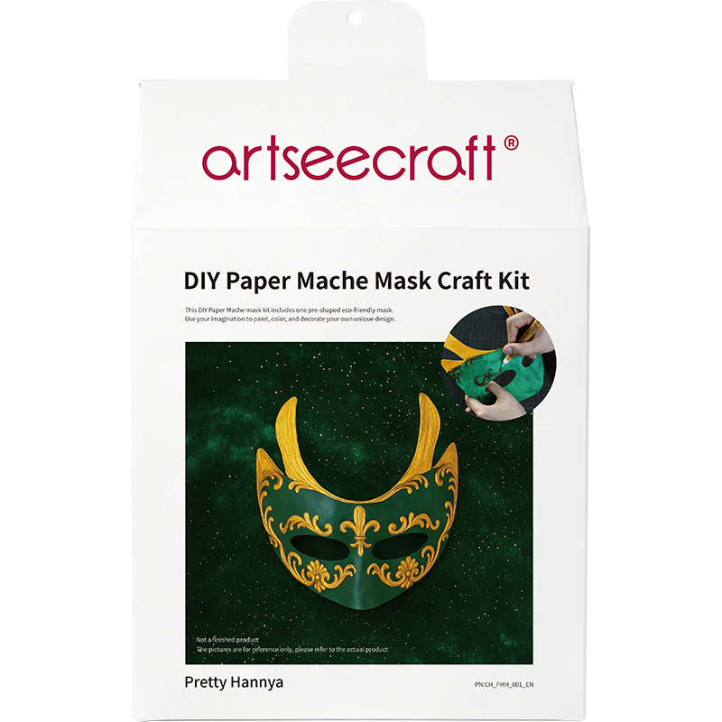 DIY Pretty Hannya Paper Mache Half Mask Craft Kit