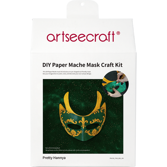 DIY Pretty Hannya Paper Mache Half Mask Craft Kit