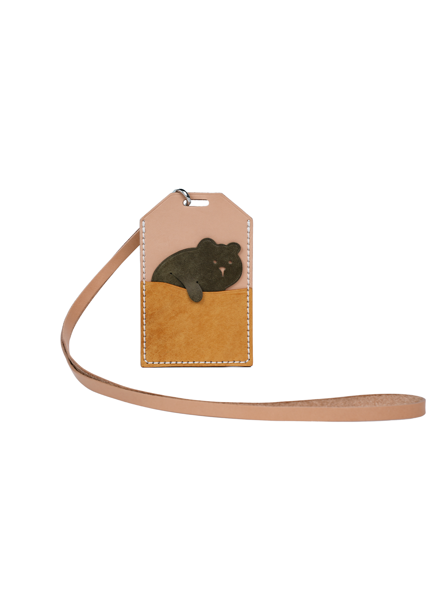 DIY Leather Bear Badge Holder