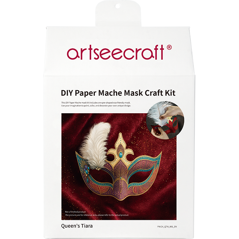 DIY Queen’s Tiara Paper Mache Half Mask Craft Kit