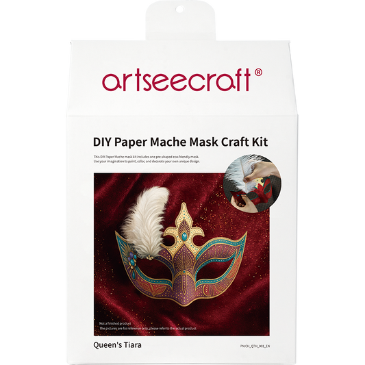 DIY Queen’s Tiara Paper Mache Half Mask Craft Kit