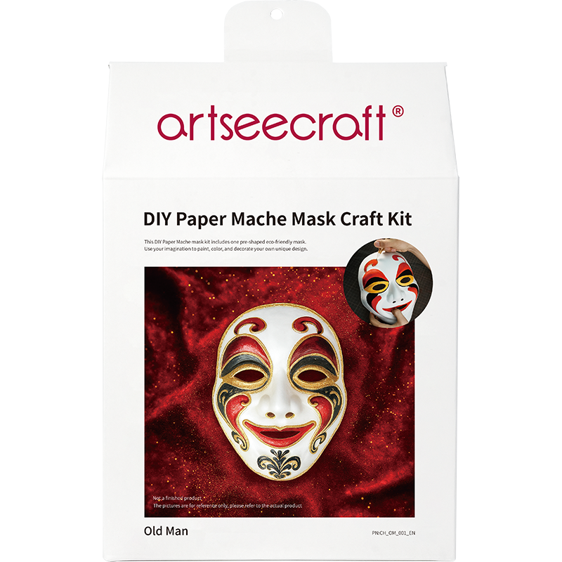 DIY Old Man Paper Mache Mask Craft Kit