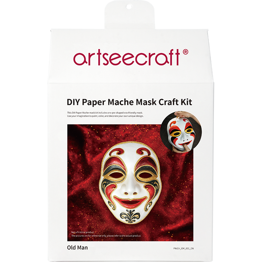 DIY Old Man Paper Mache Mask Craft Kit