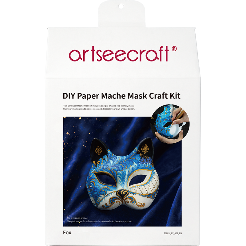 DIY Fox Paper Mache Mask Craft Kit