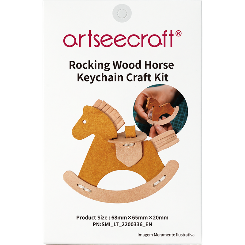 Rocking Wood Horse Keychain Craft Kit