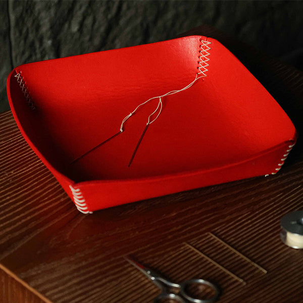 DIY Leather Square Tray