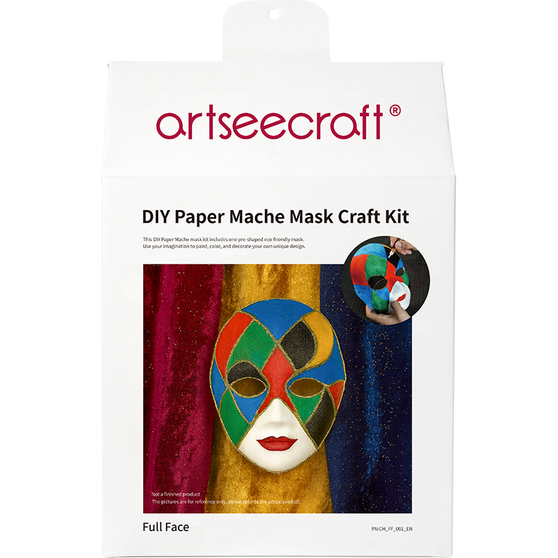 DIY Full Face Paper Mache Mask Craft Kit