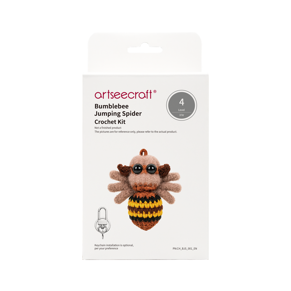 Jumping Spider Crochet Kit | Handcrafted Amigurumi Craft Set