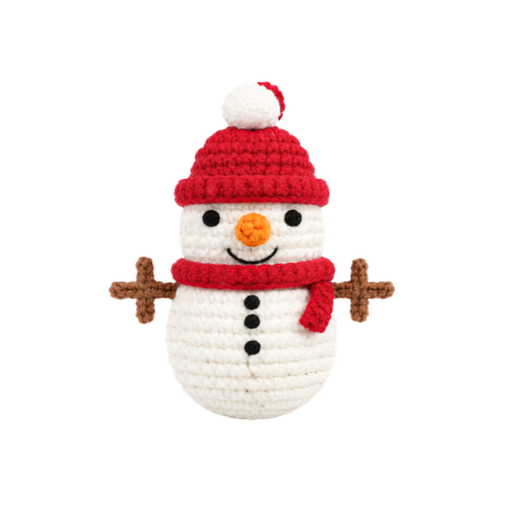 Snowman crochet kit DIY craft set for handmade amigurumi toys and charms