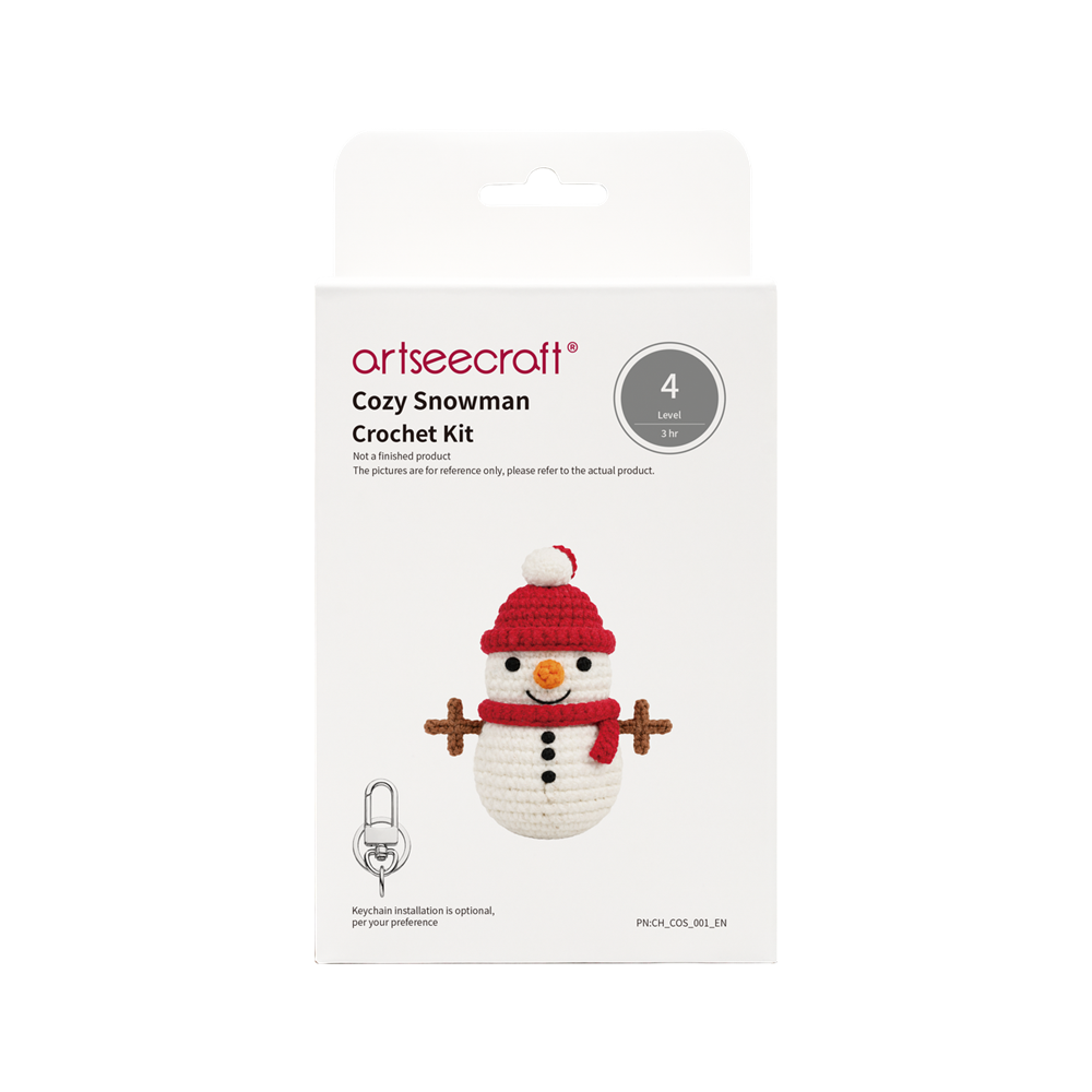 Snowman Crochet Kit | Handcrafted Amigurumi Craft Set