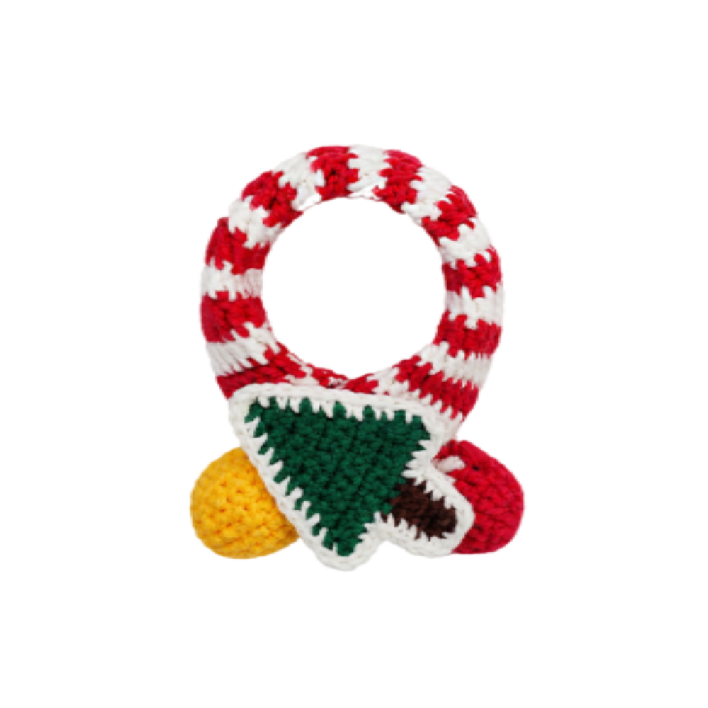 Christmas scarf crochet ornament DIY craft kit for handmade holiday decorations   