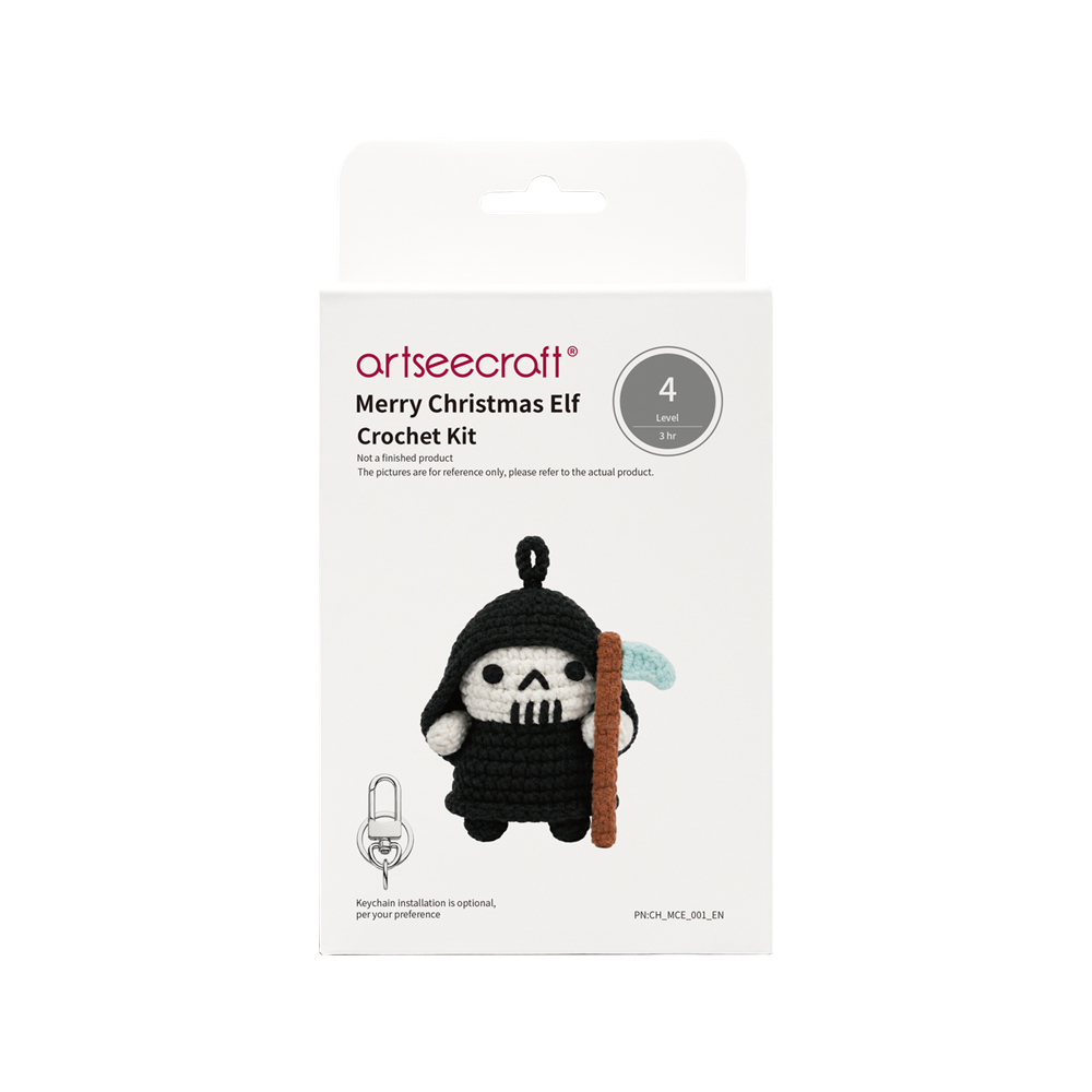 Grim Reaper Crochet Kit | Handcrafted Amigurumi Craft Set