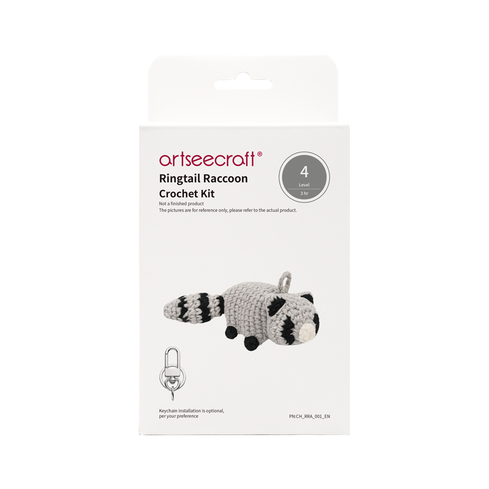 Ring-Tail Crochet Kit | Handcrafted Amigurumi Craft Set
