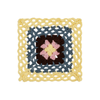 Cozy cocoa bloom granny square crochet DIY craft kit for handmade blankets and bags