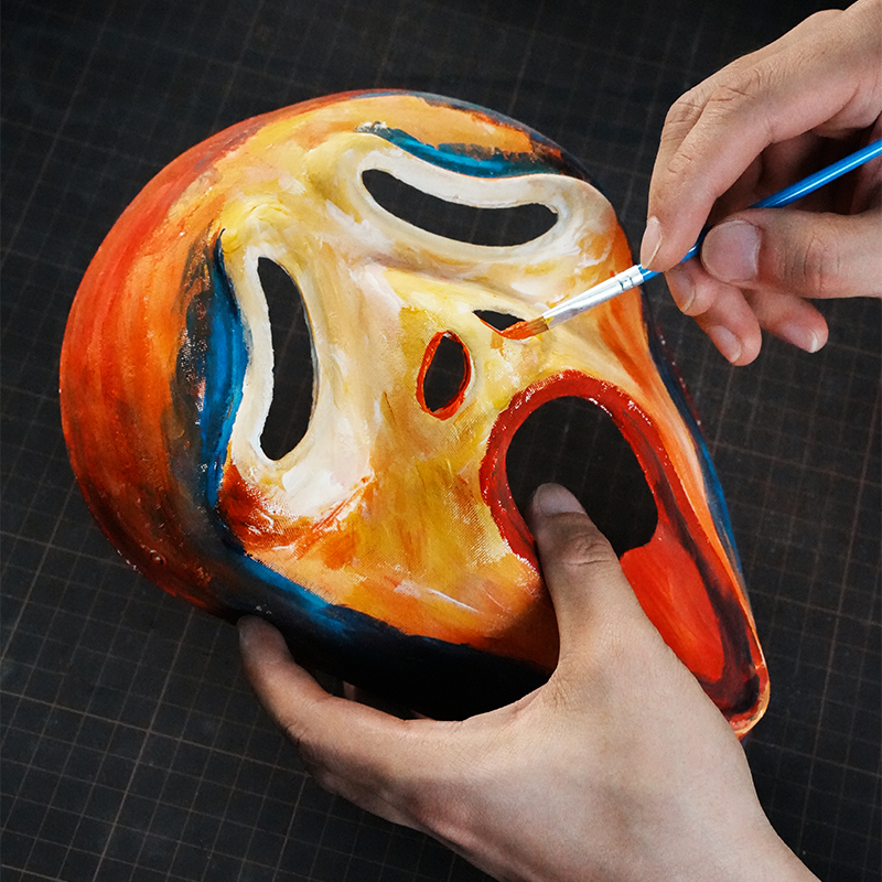 DIY Scary Face Paper Mache Mask Craft Kit
