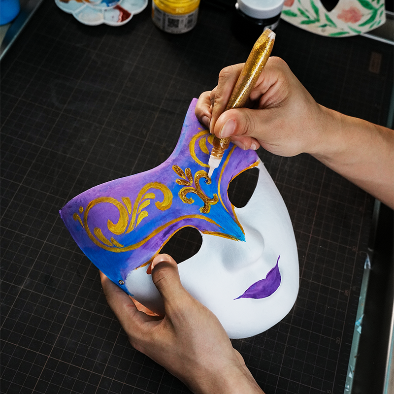 DIY Doll Face Paper Mache Mask Craft Kit