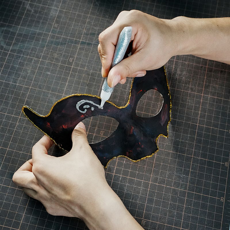 DIY Batman Paper Mache Half Mask Craft Kit