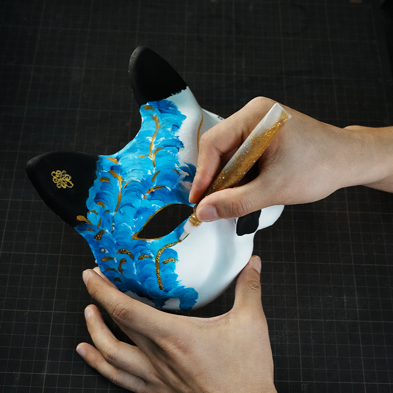 DIY Fox Paper Mache Mask Craft Kit