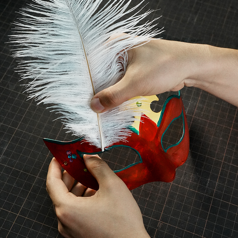 DIY Queen’s Tiara Paper Mache Half Mask Craft Kit