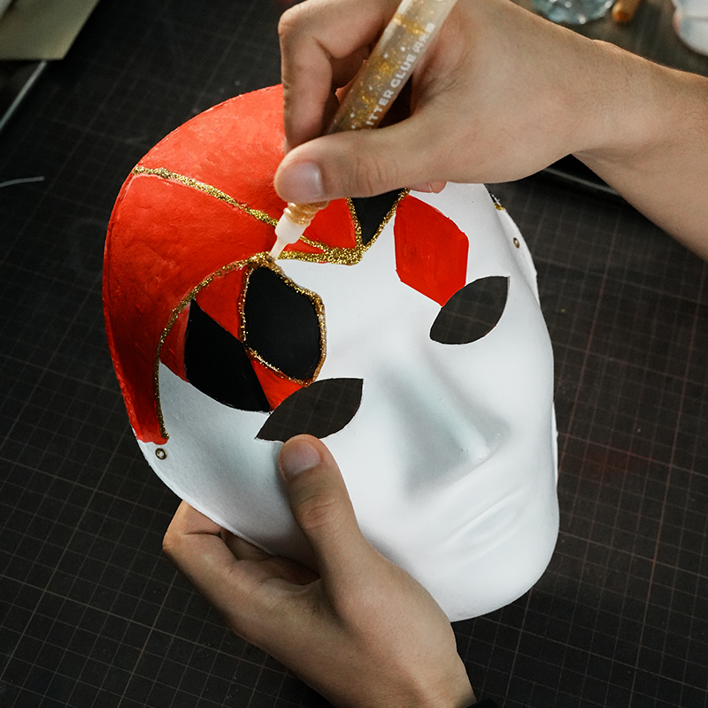 DIY Paper Mache Mask of Man Craft Kit