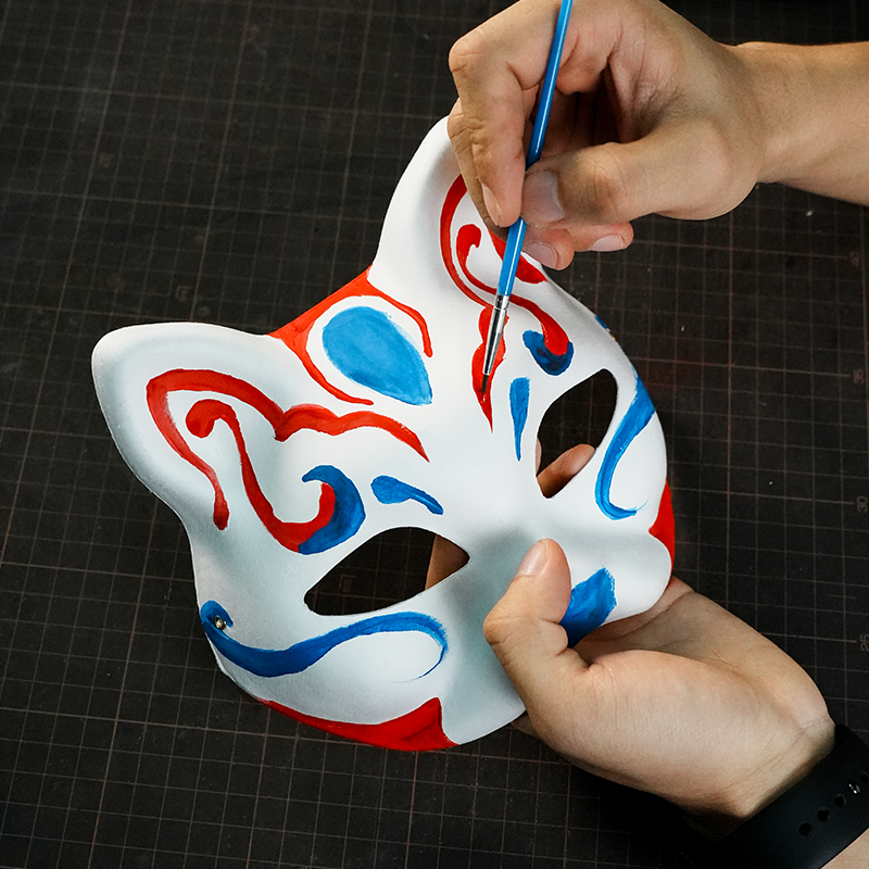 DIY Cat Face Paper Mache Mask Craft Kit