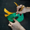 DIY Pretty Hannya Paper Mache Half Mask Craft Kit