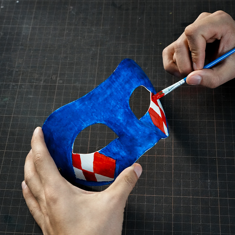 DIY Zorro Paper Mache Half Mask Craft Kit