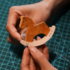 Rocking Wood Horse Keychain Craft Kit