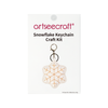 Snowflake Leather Charm DIY Kit | Holiday Craft Set