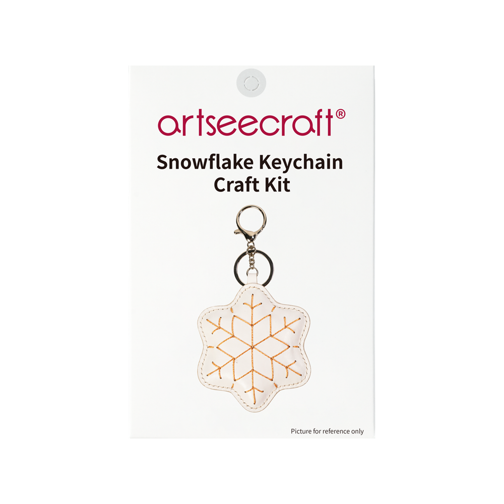 Snowflake Leather Charm DIY Kit | Holiday Craft Set