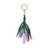 Lavender leather charm DIY craft set for handmade keychains and bag accessories
